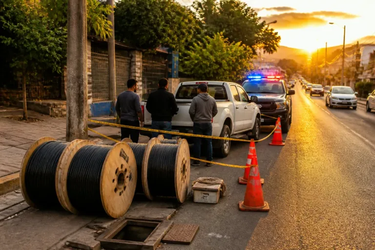 Detienen a tres por robo de fibra óptica; alertan por afectaciones a internet en Chilpancingo