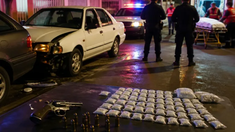 Detienen en Ciudad Obregón a dos jóvenes tras presunto ataque a policías; aseguran arma y droga