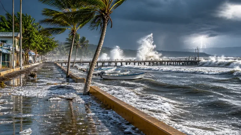 Dos zonas de baja presión provocan lluvias intensas y riesgo de ciclón en Guerrero