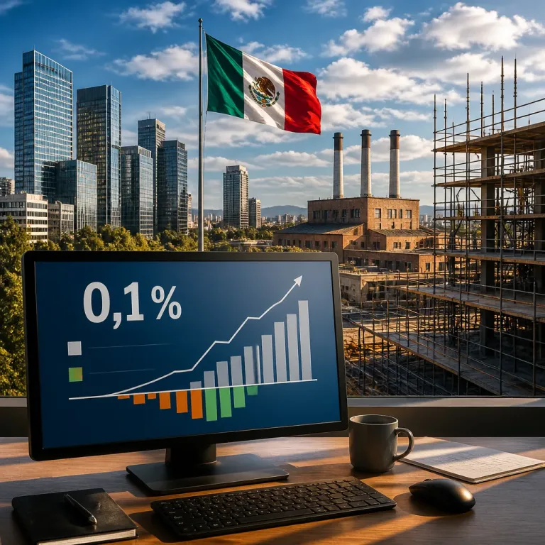 PIB de Reino Unido crece 0.1% en mayo; servicios empujan mientras industria y obra caen