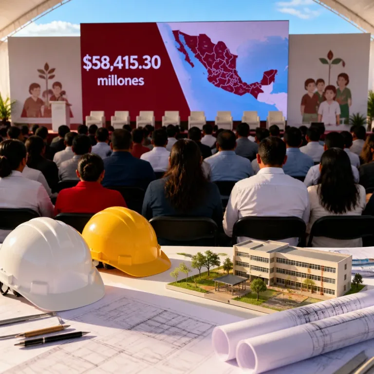 Gobierno anuncia inversión federal de $58,415.30 millones para infraestructura escolar en 2026