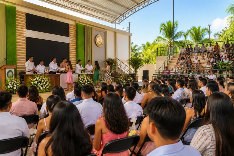 Egresan en Tecomán estudiantes del Bachillerato 20 de la Universidad de Colima