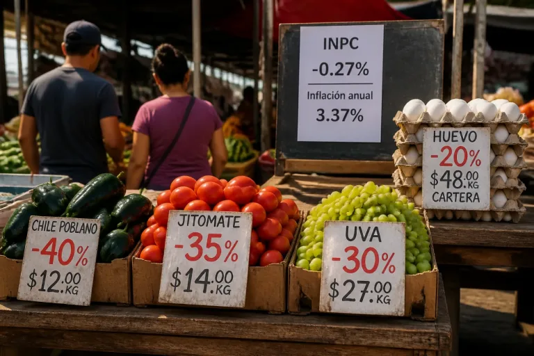 Inflación se modera: junio registra caída mensual y alimentos bajan de precio
