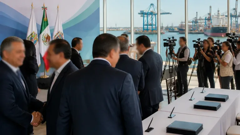 Empresarios nacionales cierran filas en Tampico: pacto de Canaco impulsa proyección del puerto