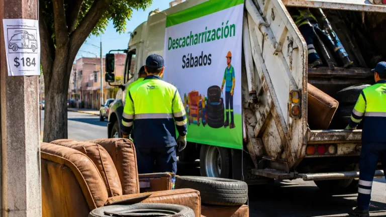 En Celaya explican por qué el camión de la basura no recoge sillones ni llantas y cómo retirarlos