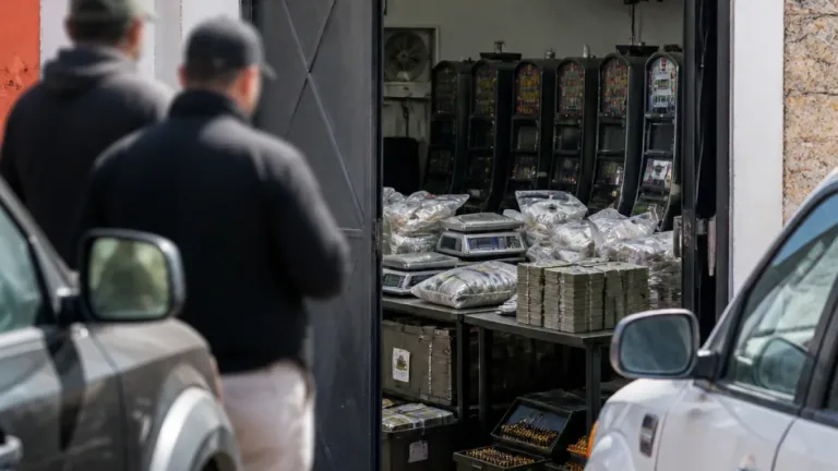 En Corregidora detienen a cuatro tras cateos; aseguran droga, cartuchos y máquinas tragamonedas
