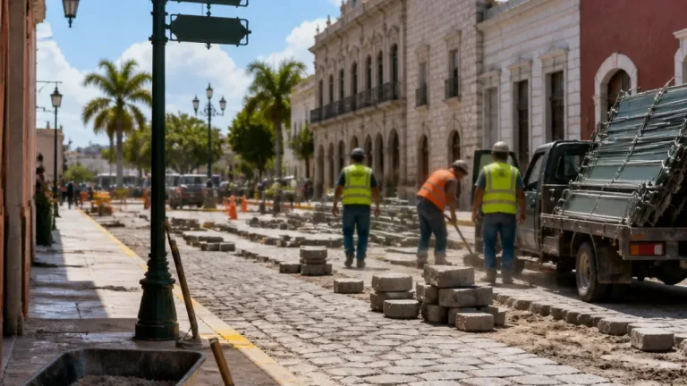 En Lerdo avanzan trabajos de señalética y rehabilitación del Centro Histórico