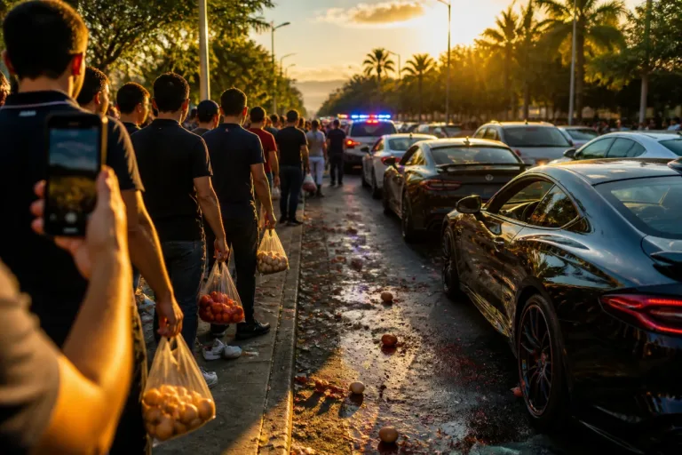 En Valladolid, asistentes a carreras ilegales incitan a confrontar a la Policía con huevos y tomates