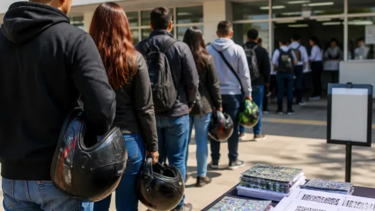 Falla técnica detiene entrega de hologramas para cascos; SMT asegura normalidad desde hoy