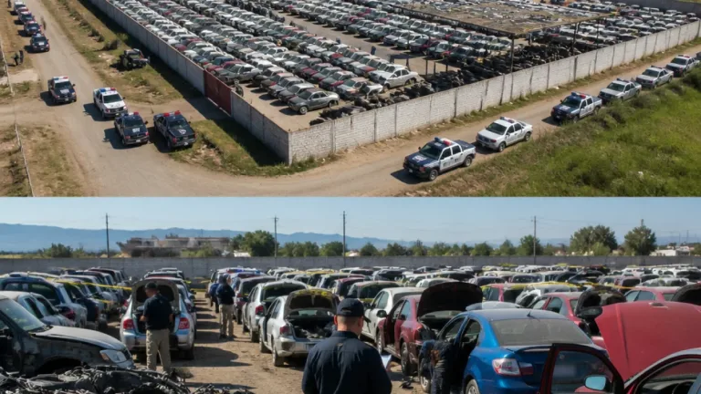 Fiscalía de Nayarit recupera más de 300 vehículos vinculados a robo y desmantelamiento