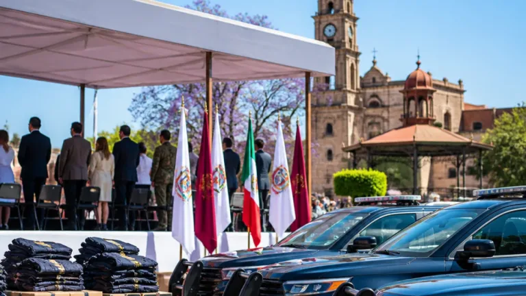 Gobierno estatal entrega tres patrullas de última generación a la Policía de Uruapan