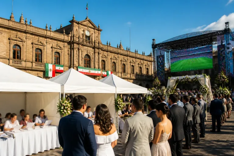 Guadalajara ofrecerá matrimonios colectivos gratuitos durante el FIFA Fan Festival