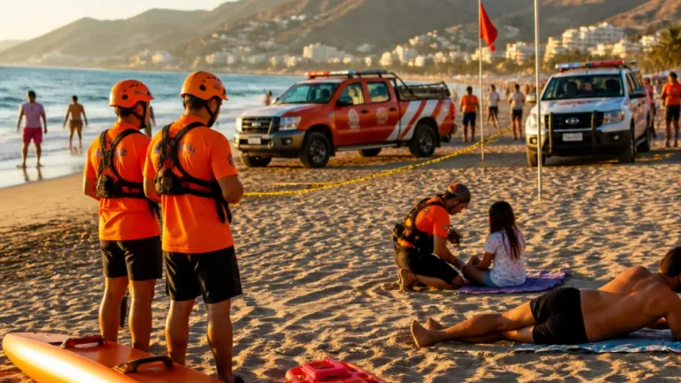 Guardavidas y PC estatal realizan dos rescates en playa Miramar; no hubo traslados médicos