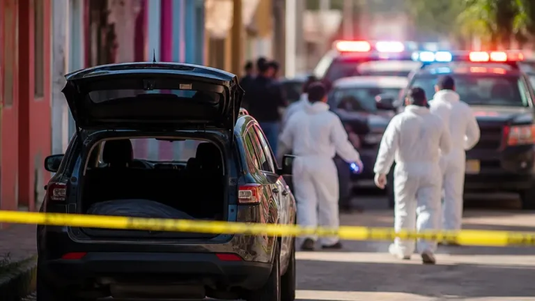 Hallan cadáver con huellas de violencia en camioneta en Uruapan