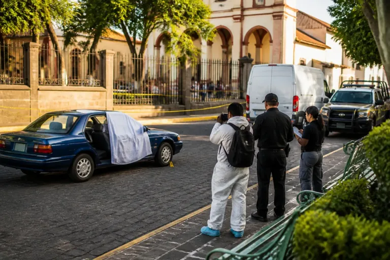 Hombre asesinado frente al templo de San Miguel en Uruapan; escuelas y vecinos consternados