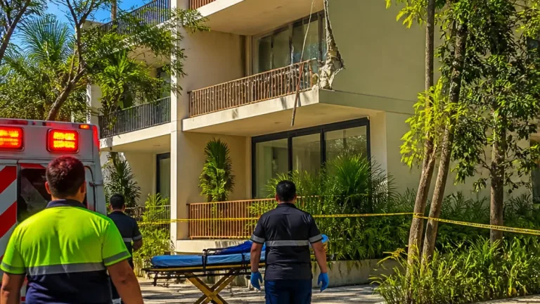 Hombre muere tras caída en tercer piso de Aldea Zama en Tulum