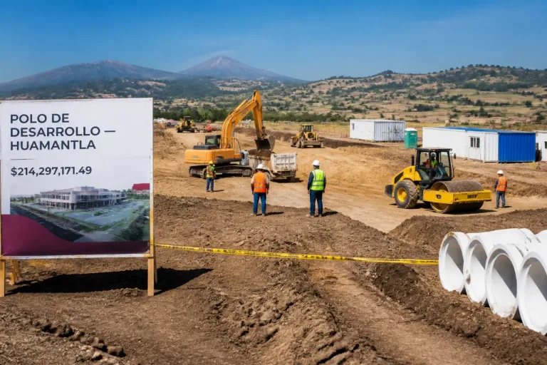Huamantla: aprueban contrato por 214.3 mdp para primera etapa del Polo de Desarrollo