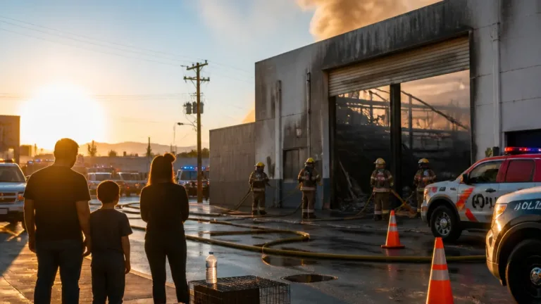 Incendio en carpintería pone en alerta a vecinos de San Nicolás de los Garza