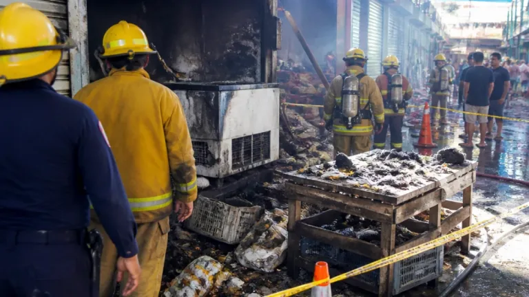 Incendio en mercado Nuevo Chechén afecta negocio de gastronomía en Ciudad del Carmen