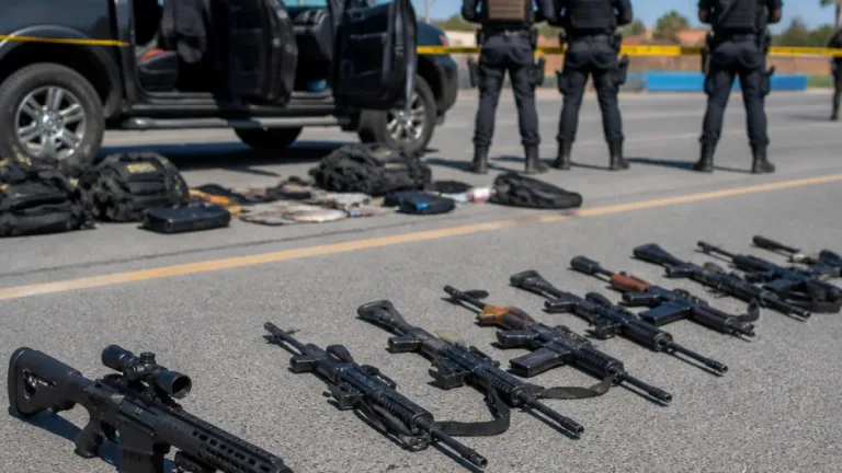 Incidente armado en Matamoros: Defensa asegura Barrett, ocho armas y dos presuntos lesionados