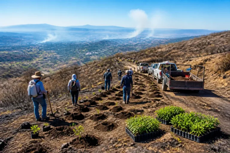 Inician reforestación de 20 hectáreas en la Sierra de San Juan para proteger hábitat del jaguar
