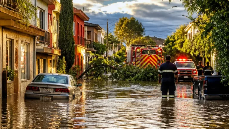 Inundaciones en el poniente de Morelia dejan viviendas afectadas y vialidades anegadas