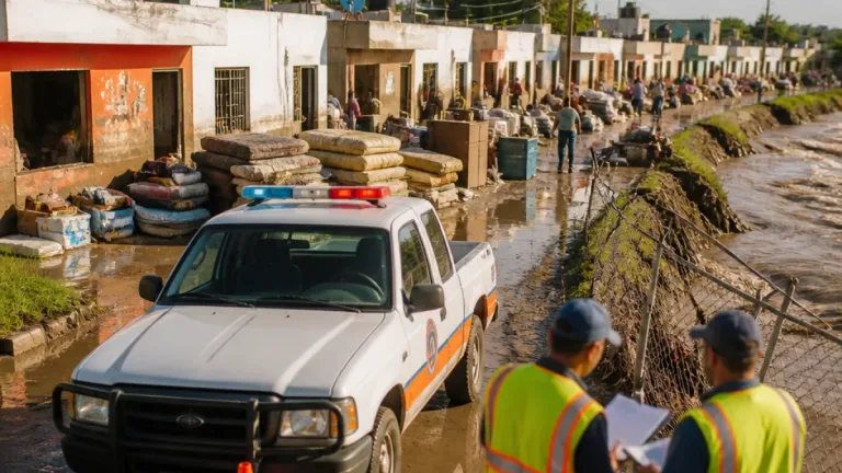 Inundaciones en Tizayuca dejan 20 viviendas con daños severos; Protección Civil analiza obras