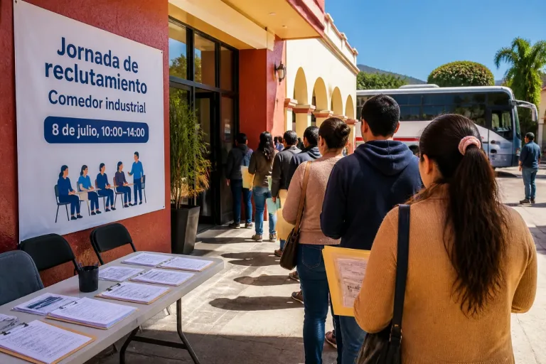 Jornada de reclutamiento en Huamantla ofrece empleo en comedor industrial este 8 de julio