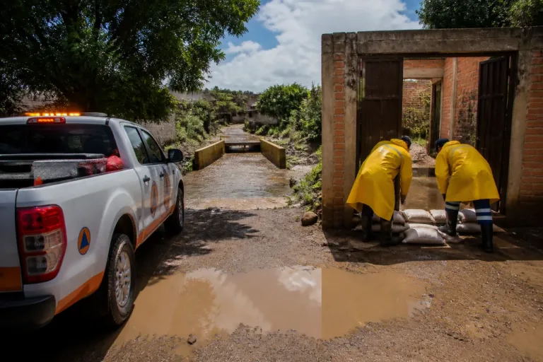 Lluvias intensas en Fresnillo dejan afectaciones menores en comunidades rurales