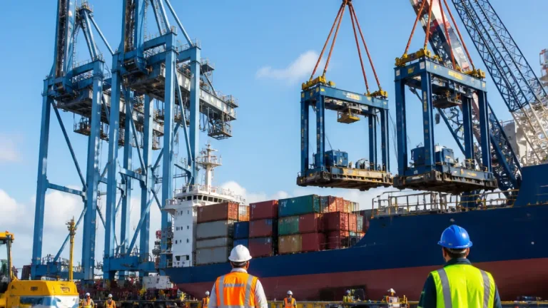 Manzanillo: embarcan grúas super post‑panamax y RTG que refuerzan la logística portuaria