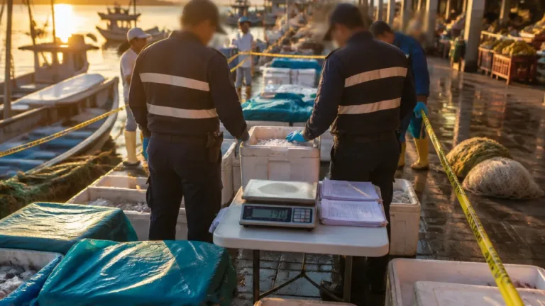 Marina y Conapesca retienen 190 kilos de producto pesquero en Puerto Vallarta