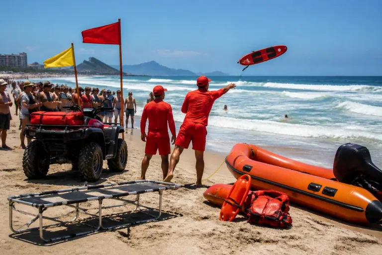 Mazatlán: salvavidas realizan nueve rescates por fuerte oleaje en Playa Sábalo