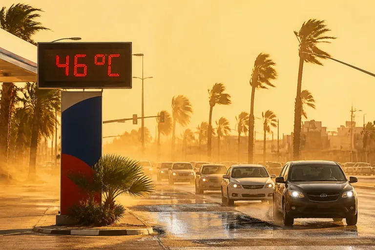 Mexicali bajo alerta por calor extremo y tolvaneras durante la semana