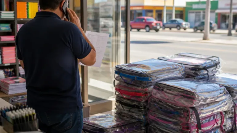 Mexicali: comercios se preparan ante posible obligatoriedad de mochilas transparentes en escuelas