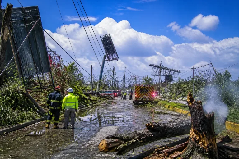 Monclova: tromba provoca daños en líneas eléctricas, árboles y cortes de servicio