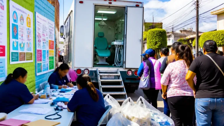 Nezahualcóyotl: Jornadas móviles llevan servicios de salud y atención comunitaria a colonias