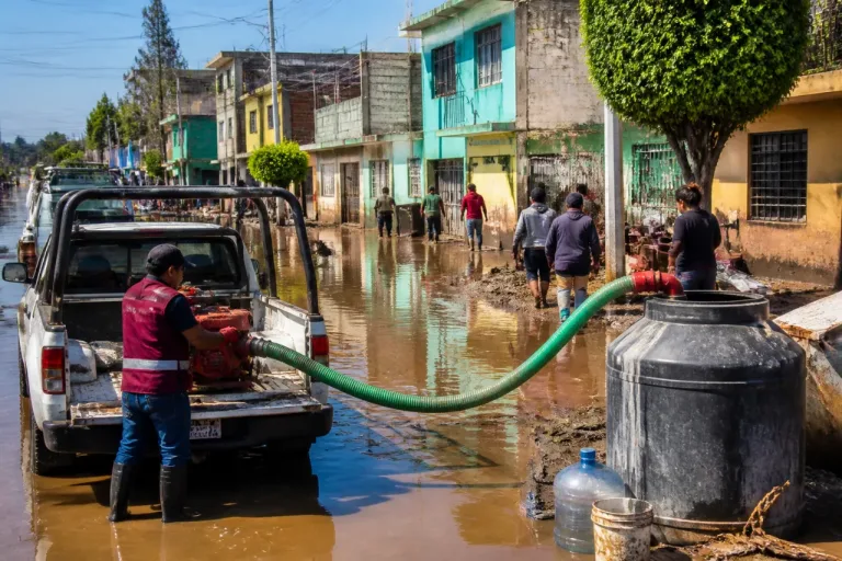 Nezahualcóyotl: lluvias dejan más de 100 casas inundadas en Vergel de Guadalupe