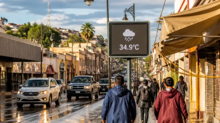 Nogales: jornada nublada con 90% de probabilidad de lluvia y máximas cerca de 35°C