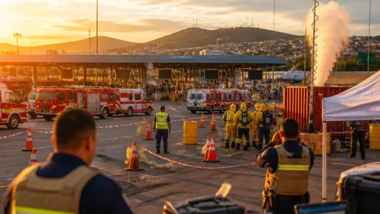 Nogales refuerza respuesta ante incidentes con materiales peligrosos en simulacro binacional