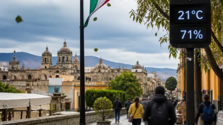 Oaxaca de Juárez amanece con cielo nublado y temperatura templada: máxima 27°C