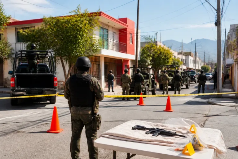 Operativo en Fomerrey 45: cateo en Monterrey con apoyo del Ejército y arma larga asegurada