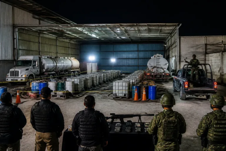 Operativo en Reynosa asegura 419 mil litros de combustible y arsenal; refuerzan vigilancia