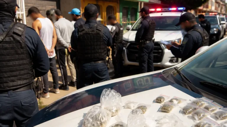 Operativos antidroga en Nezahualcóyotl dejan siete detenidos y decomisos en dos colonias