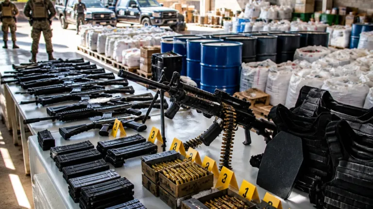 Operativos en seis municipios dejan 52 detenidos y amplio decomiso de armas y drogas