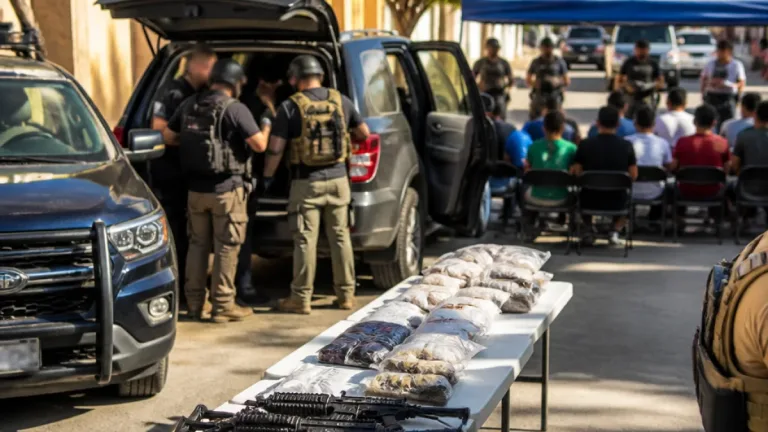 Operativos en Tabasco dejan 11 detenidos, armas, drogas y 22 personas rescatadas