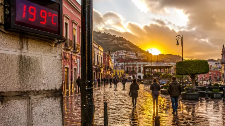 Pachuca: jornada fresca y nublada con lloviznas intermitentes y máxima de 19.9°C