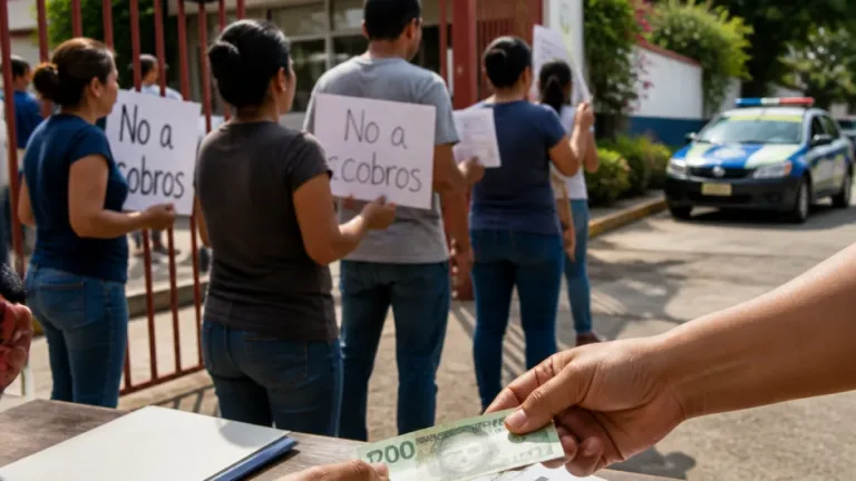Padres de Cuernavaca denuncian cobros en secundaria pública; exigen fiscalización y garantías