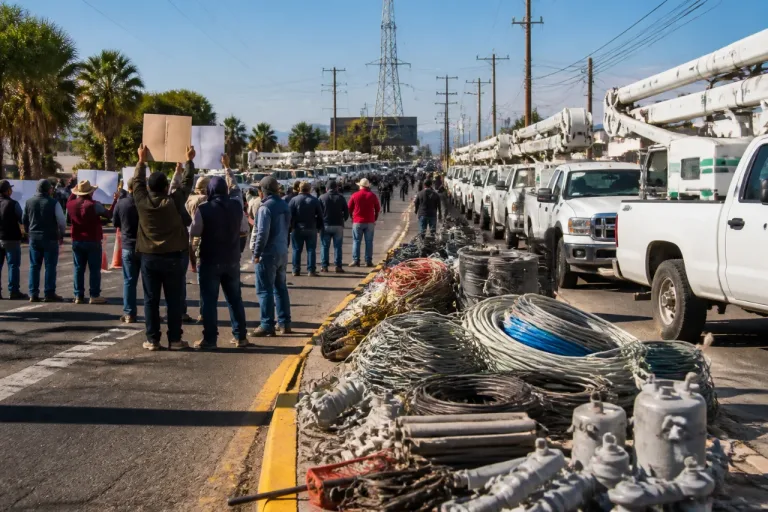 Persisten búsquedas y bloqueos por dos trabajadores desaparecidos de la CFE en Tulancingo