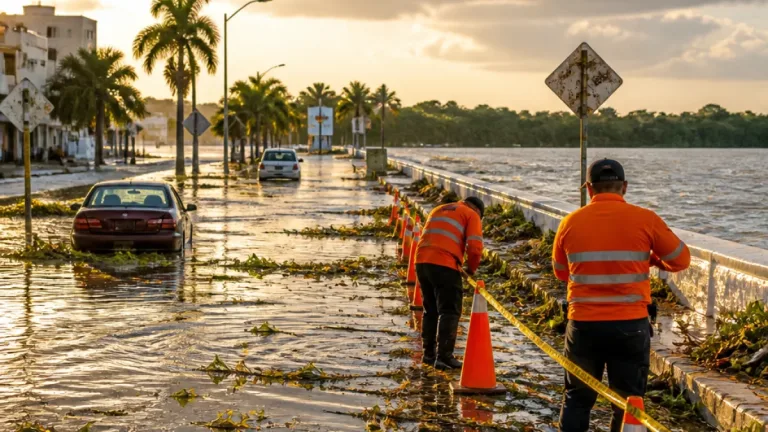 Persisten lluvias generalizadas en Veracruz; autoridades llaman a extremar precauciones