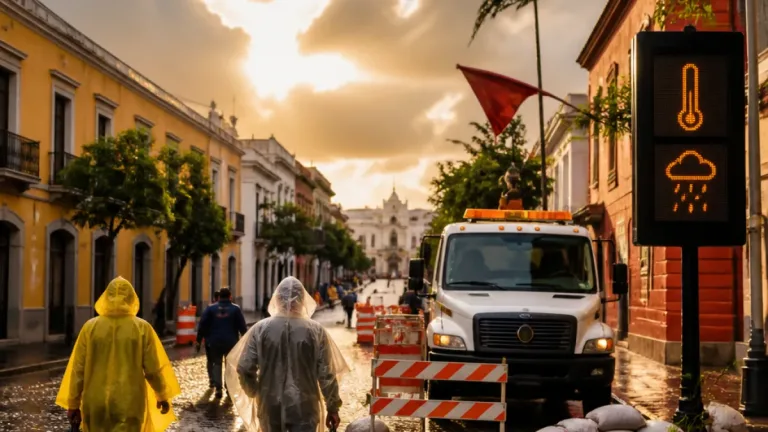 Persisten lluvias vespertinas y ambiente caluroso en Veracruz; PC prevé rachas costeras de hasta 50 km/h